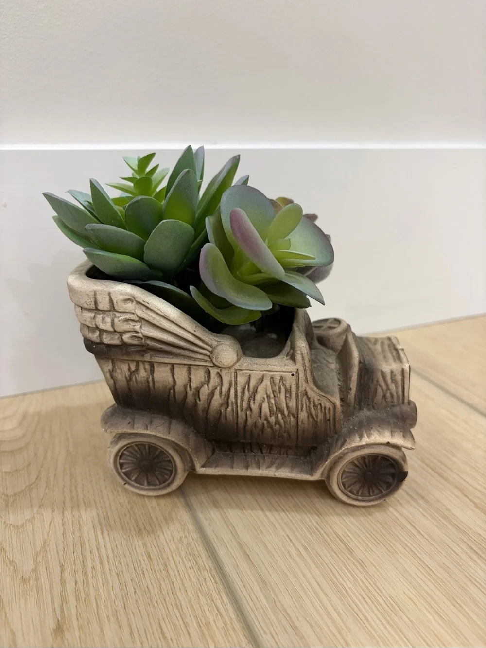 Vintage Napcoware Japan Antique Car Planter Ceramic Succulent Pot Mid Century